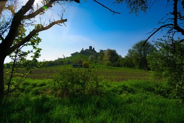 Berg mit Burgruine