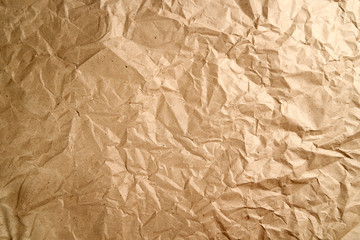 texture background brown crumpled paper-horizontal