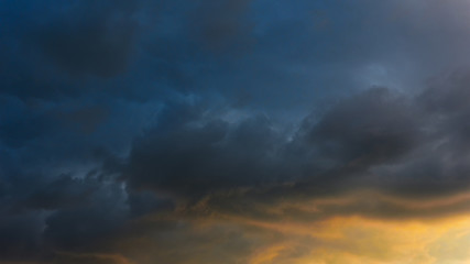 Storm clouds in the evening