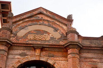 Colombo, Sri Lanka : 2019 NOV 26 : Train with many people in the capital of Sri Lanka in summer Colombo.