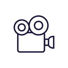 Isolated videocamera line style icon vector design