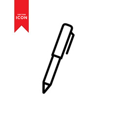 Pen icon vector. Trendy design on white background.