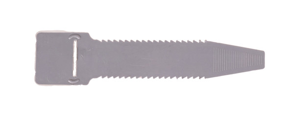 Cable tie isolated on white background