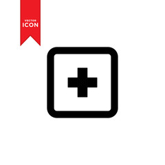 Fototapeta premium Plus icon vector. Medical icon symbol illustration. Simple design on trendy icon.