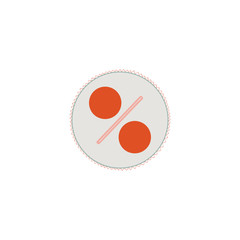 Label percent icon. Sale label tag with percentage sign