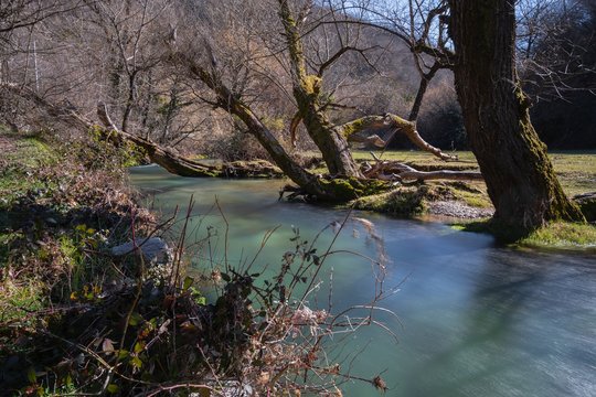 Fiume Aniene presso Trevi nel Lazio - Frosinone - Lazio - Italia