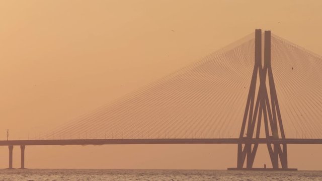 Bandra Worli Sealink Bridge And Mahim Bay