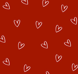seamless background with hearts