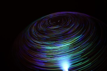 abstract wallpaper with optical fibers light on black background