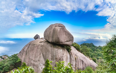Natural scenery of Mount Taimu in Ningde, Fujian Province, China