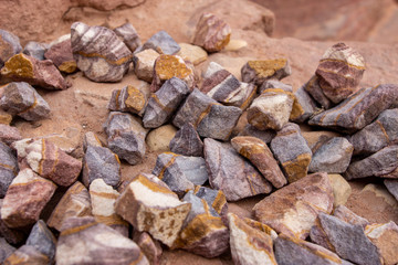 Details of stone pattern in Petra, Jordan