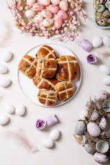 Traditional Easter cross buns