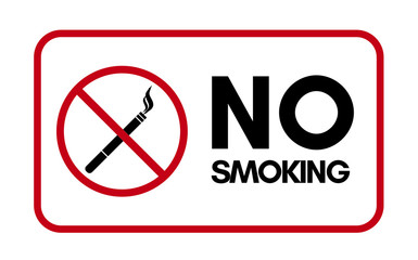 No smoking message board in vector illustration