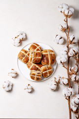 Traditional Easter cross buns