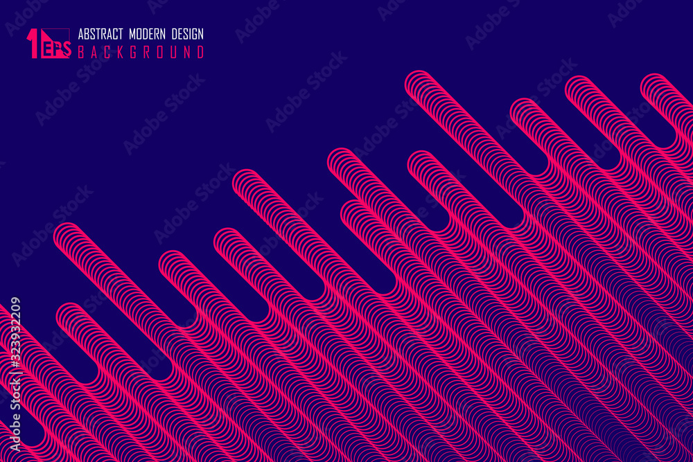 Poster abstract wavy line pattern of minimal artwork tech design background. illustration vector eps10