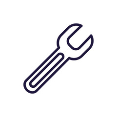 Isolated construction wrench line style icon vector design