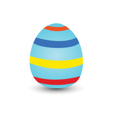 Easter eggs vector icons flat style on white background