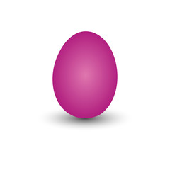 Egg Easter color metal purple