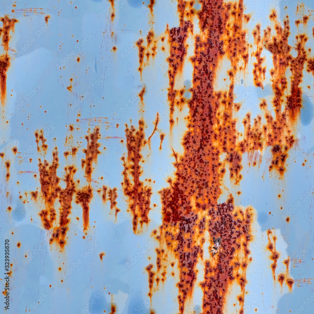 Poster seamless texture. old metal texture with rust. template for design