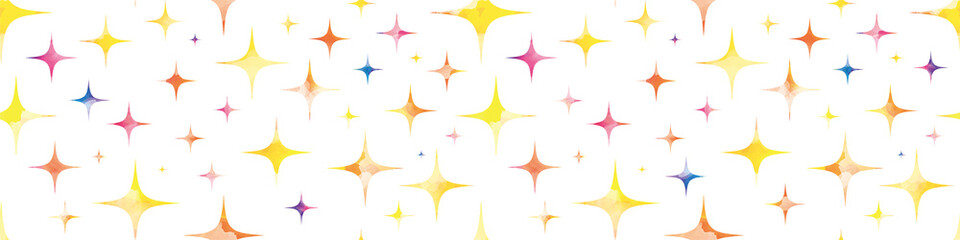 Water colored glitter shapes background. Seamless pattern.Vector. 水彩キラキラパターン	
