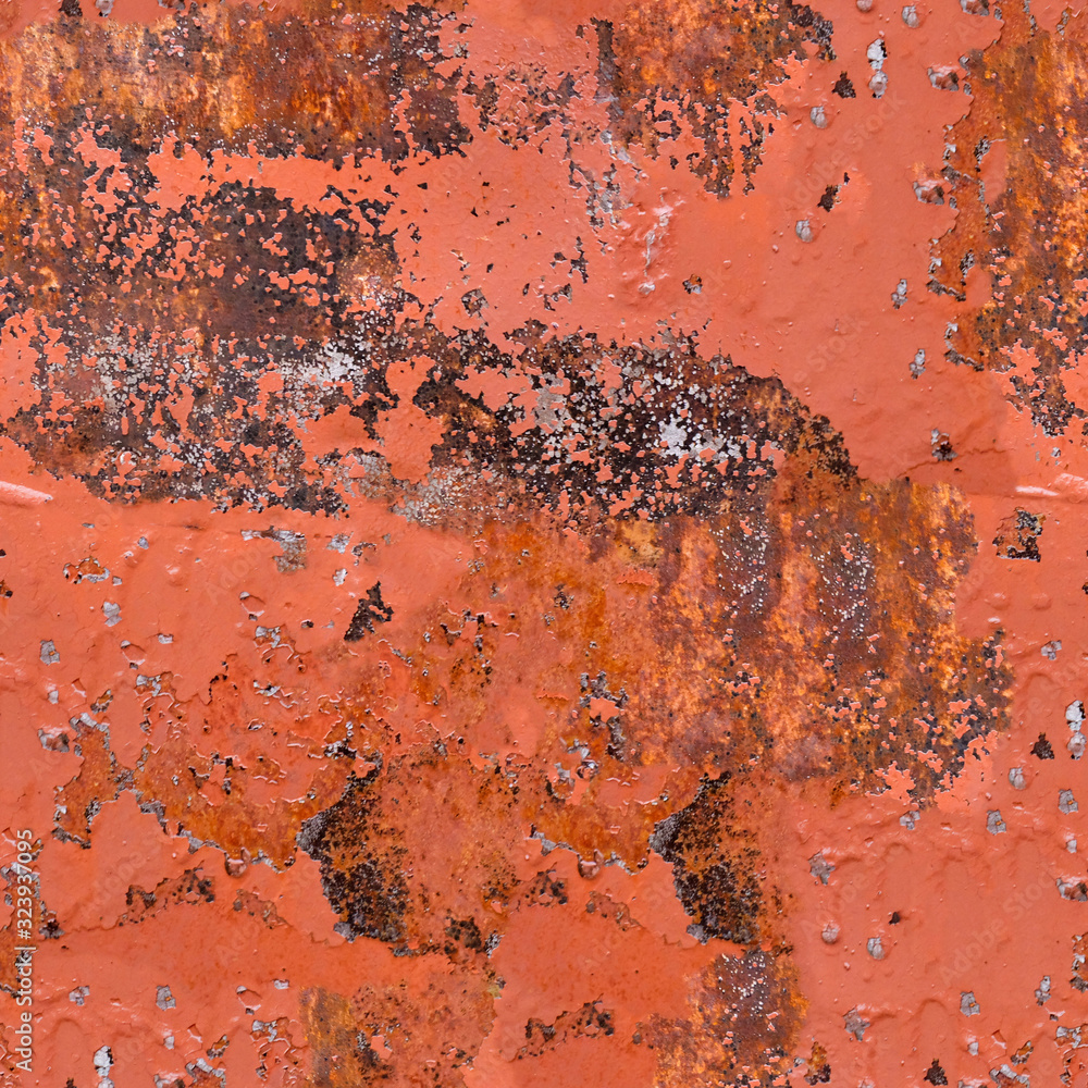 Poster seamless texture. old metal texture with rust. template for design