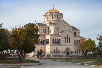 Obraz premium Cathedral of Chersonesos Taurica, Sevastopol, Crimea