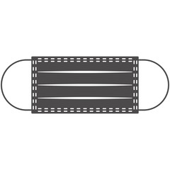 Medical mask.Means of protection against viruses.Vector illustration.