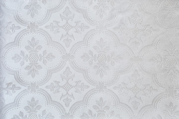 The texture on the white fabric. pattern for decoration.