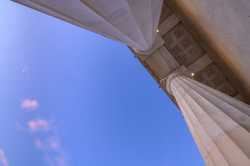 Looking Up / Lincoln Memorial at Dawn