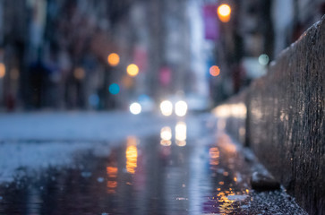 Rainy City Street