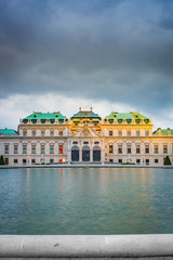 The Belvedere Palace in Vienna, Austria. - obrazy, fototapety, plakaty
