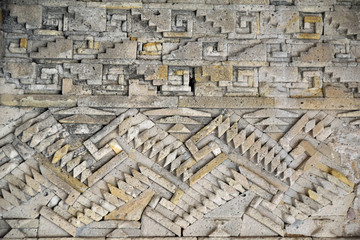 Frise mixtèque à Mitla, Mexique