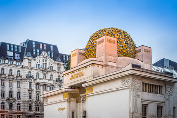 The Vienna Secession Building in Vienna, Austria.