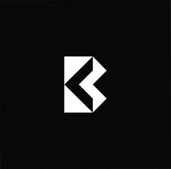 Outstanding professional elegant trendy awesome artistic black and white color 3d B BC CB initial based Alphabet icon logo.
