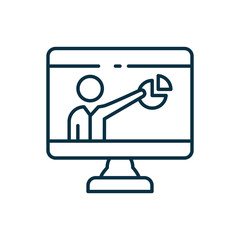 Isolated avatar and workflow cake line style icon vector design