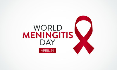 Vector illustration on the theme of World Meningitis Day observed on April 24th every year.