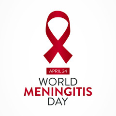Vector illustration on the theme of World Meningitis Day observed on April 24th every year.