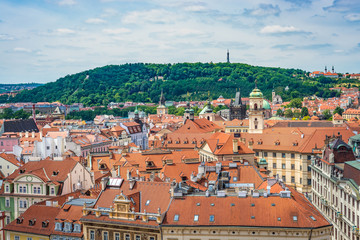 Skyline of Prague, capital of the Czech Republic.