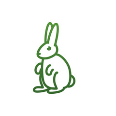 Rabbit gradient style icon vector design