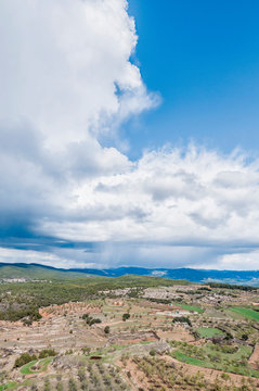Monroyo village at Teruel, Spain