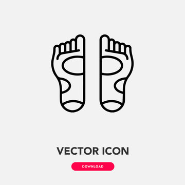 foot massage icon vector. foot massage sign symbol
