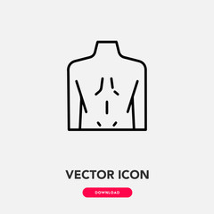 massage icon vector. massage sign symbol
