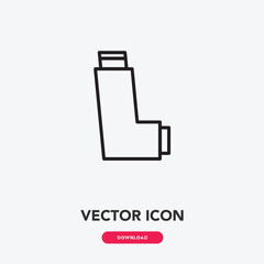 inhaler icon vector. inhaler icon vector symbol illustration. Modern simple vector icon for your design. inhaler icon vector	 - obrazy, fototapety, plakaty