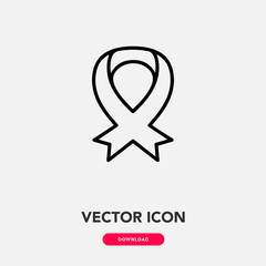 ribbon icon vector. ribbon sign symbol