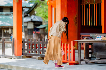 Fototapeta na wymiar Sumiyoshi Shrine in Fukuoka City, Fukuoka Prefecture