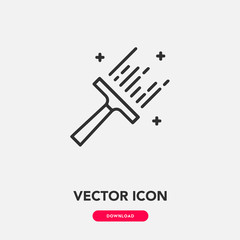 wiper icon vector. wiper sign symbol