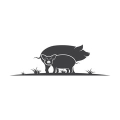 pig vector icon illustration design
