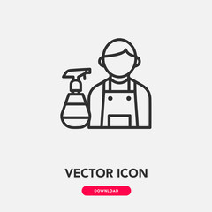 cleaner icon vector. cleaner sign symbol