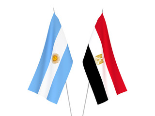 Argentina and Egypt flags