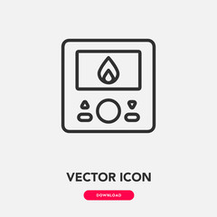 thermostat icon vector. thermostat sign symbol